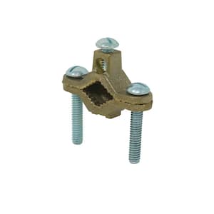 1/2 in. - 1 in. Bronze Ground Clamp for #10 STR - #2 STR Wire