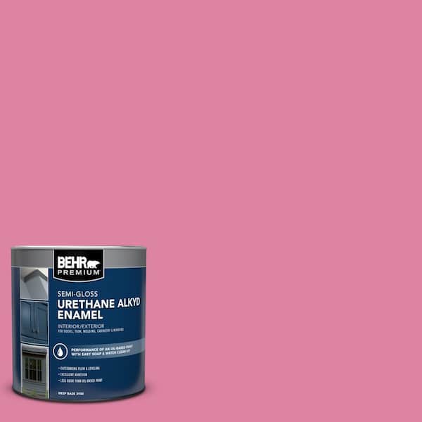 BEHR PREMIUM 1 qt. Home Decorators Collection #HDC-MD-10A Sweet Chrysanthemum Semi-Gloss Enamel Urethane Alkyd Int/Ext Paint