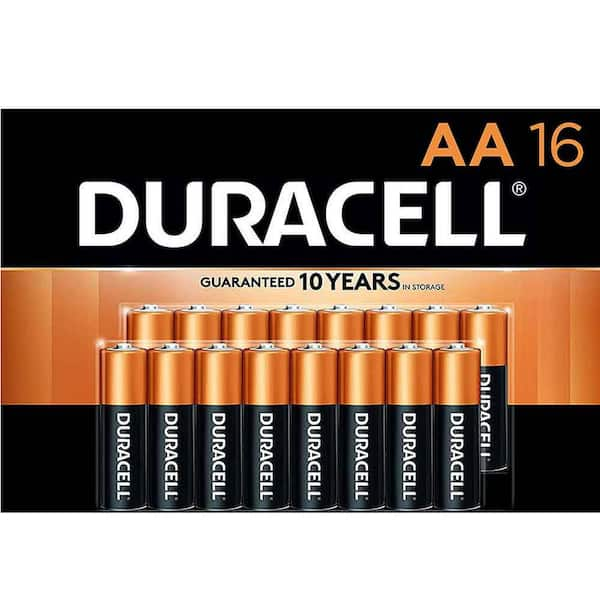 Duracell Coppertop Alkaline AA Batteries (4-Pack), Double A Batteries  MN1500B4Z-03561 - The Home Depot