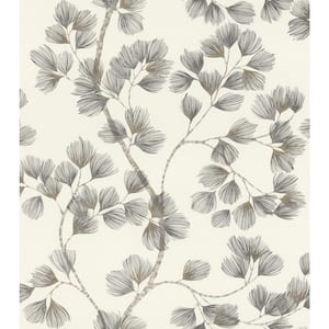 Newcomb Grey Trailing Branches Wallpaper