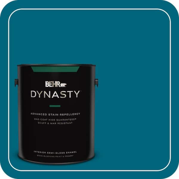 BEHR DYNASTY 1 gal. #P480-7 Striking Semi-Gloss Enamel Interior Stain-Blocking Paint & Primer