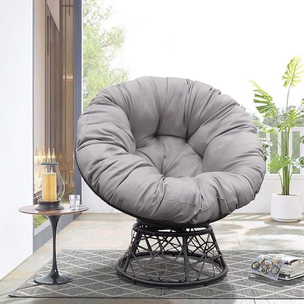 Outdoor folding moon egg-shaped chair high back leisure lounge