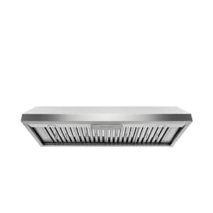 48 in. 800 CFM Under Cabinet Stainless Steel Range Hood with Stainless Steel Baffles