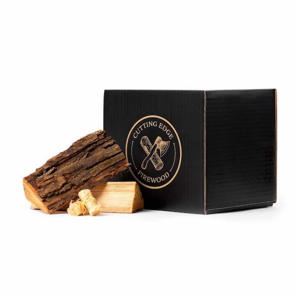 Hickory Premium 8 in. BBQ Smoking Cooking Wood Splits for Smoking, Grilling, Barbecuing and Cooking (Standard Box)