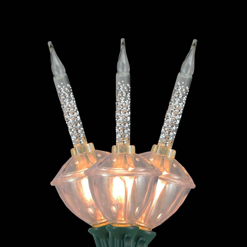 Northlight Set of 3 Clear Incandescent Light Tall Green Sisal Gift