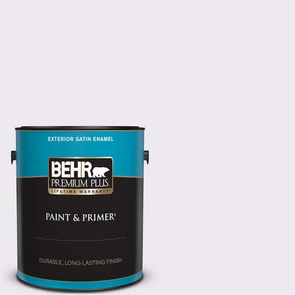 BEHR PREMIUM PLUS 1 gal. #PPL-22 Dried Lavender Satin Enamel Exterior Paint & Primer