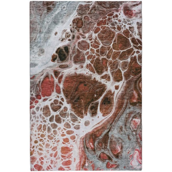Dream Shag Premium Machine Washable Abstract ADS682 Sky 2 ft. x 3 ft. Accent Rug