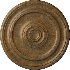 1-1/2 in. x 19-3/4 in. x 19-3/4 in. Polyurethane Kepler Traditional Ceiling Medallion, Rubbed Bronze