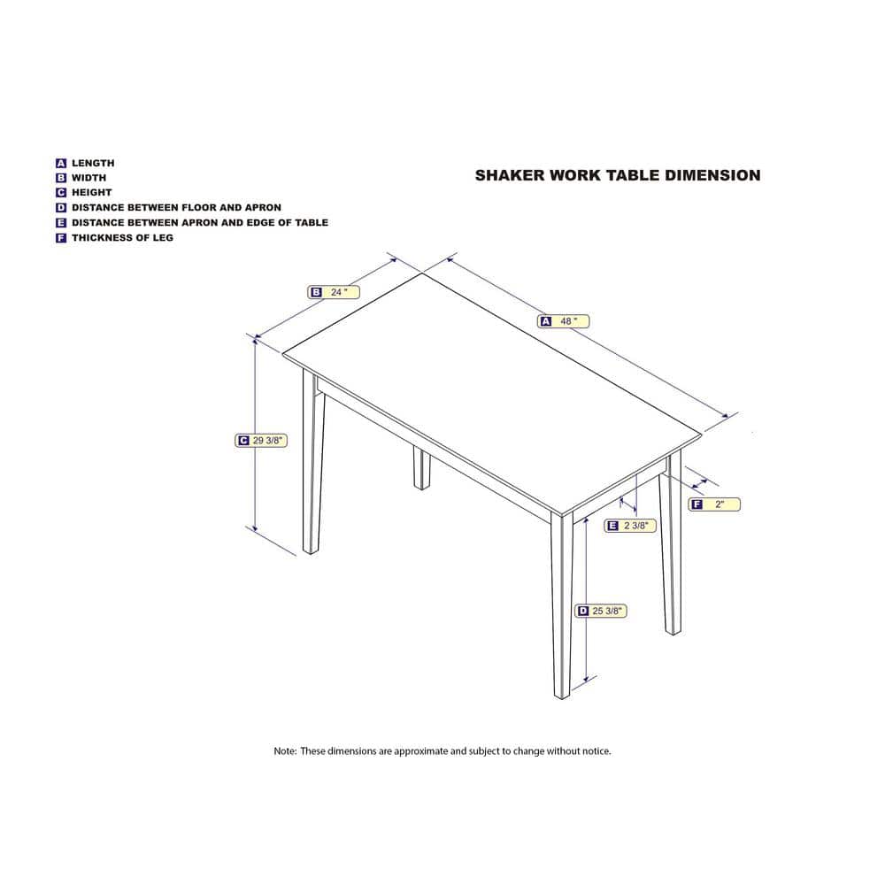 Walnut Brown Solid Wood Writing Desk with Drawer