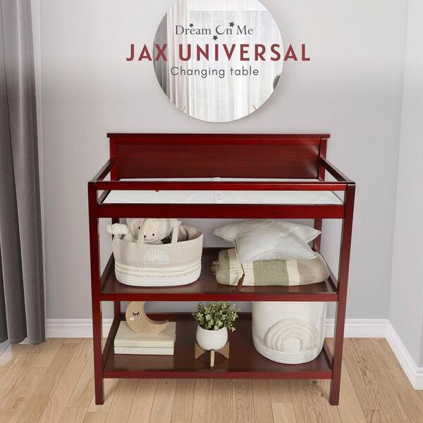 Reviews for Dream On Me Jax Cherry Universal Changing Table Pg 1 The Home Depot