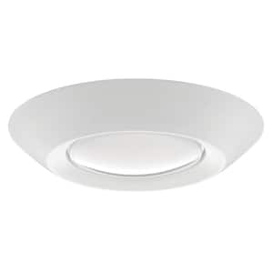 5 in./6 in. LED Disk Light Flush Mount Ceiling Light 1000 Lumens Surface or Recessed Mount Wet Rated 3000K Soft White