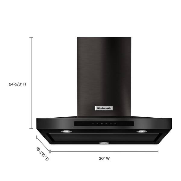 KitchenAid Range Hood (KVWB600HBS) - Black Stainless KitchenAid Range Hood (KVWB600HBS) - Black Stainless