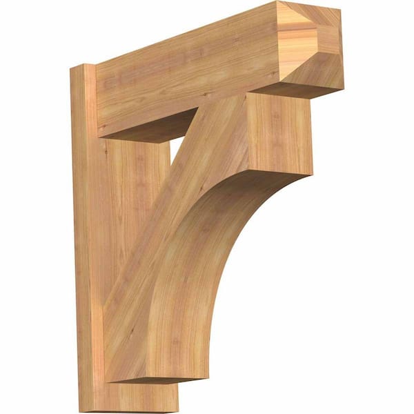 Ekena Millwork 8 in. x 26 in. x 26 in. Westlake Craftsman Smooth Western Red Cedar Outlooker