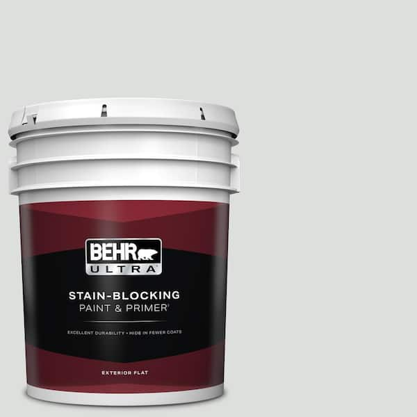 BEHR ULTRA 5 gal. #720E-1 Reflecting Pool Flat Exterior Paint & Primer