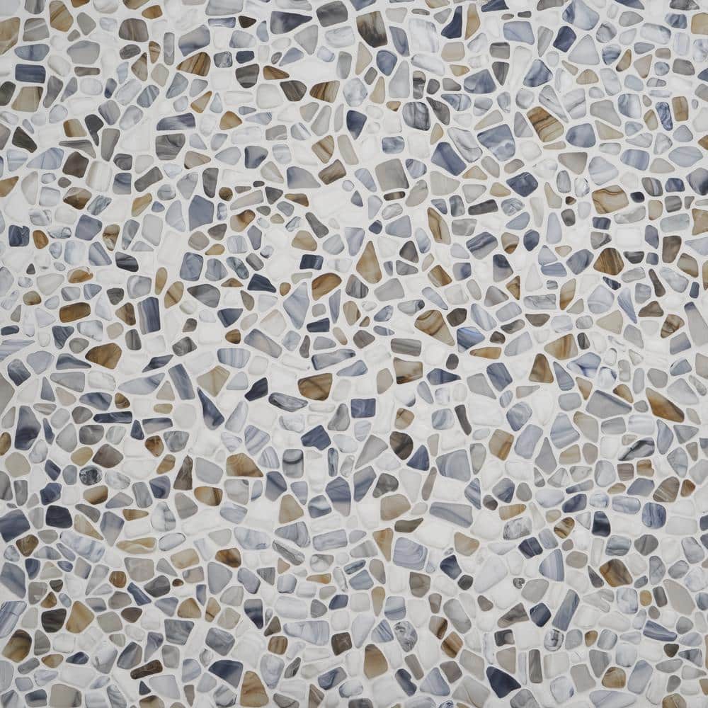 Hydra Frosted Seaglass 11.81 x 11.81 Glass Mosaic (0.97 sq. ft. per sheet) price history on PriceWatchPro