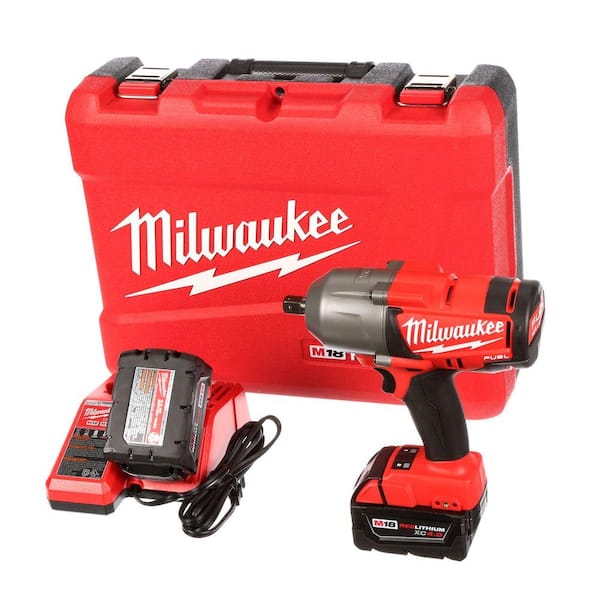 Milwaukee M18 FUEL 18-Volt Lithium-Ion Brushless 1/2 in. Cordless High Torque Impact Wrench with Pin Detent Kit