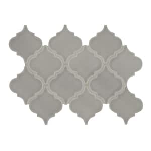 MSI Dove Gray Arabesque 10-1/2 in. x 15-1/2 in. x 8 mm Glossy Ceramic Mesh-Mounted Mosaic Wall Tile (11.7 sq. ft. / case) MSI Dove Gray Arabesque 10-1/2 in. x 15-1/2 in. x 8 mm Glossy Ceramic Mesh-Mounted Mosaic Wall Tile (11.7 sq. ft. / case)