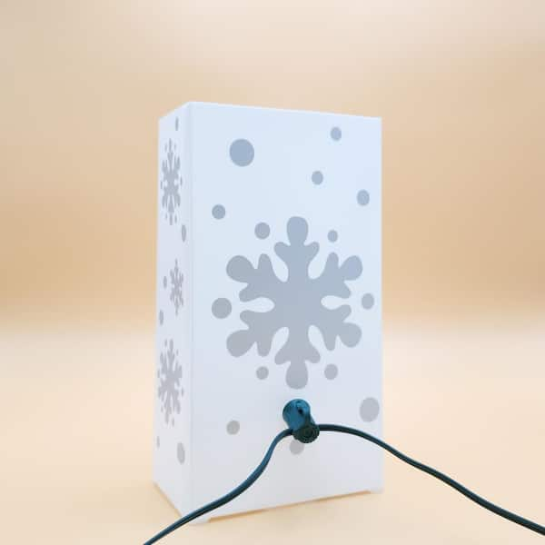 Snowflake Electric Luminaria Kit (Set of 10)