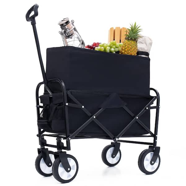 2 cu. ft. Steel ExCollapsible Garden Cart for for Camping Shopping Sports Fishing Supports 225 lbs