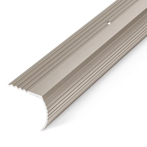 Satin Nickel 1-1/16 in. x 36 in. Aluminum Stair Edging Transition Strip