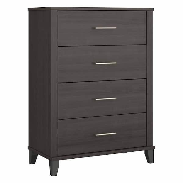 Bush Furniture Somerset 4-Drawers Storm Gray Chest in 43 in. H x 31 in ...