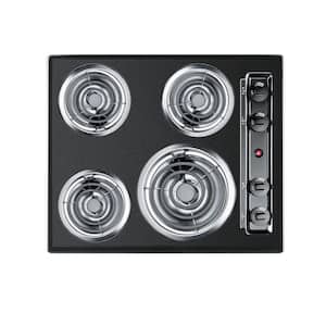 Summit Appliance 12 in. Radiant Electric Cooktop in Black with 2 Elements, 115-Volt