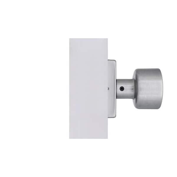 Ridgeway Satin Nickel Dummy Door Knob with Square Rose
