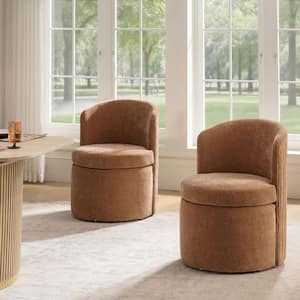 JAYDEN CREATION Anna Sand Modern Polyester Dining Chair with Built