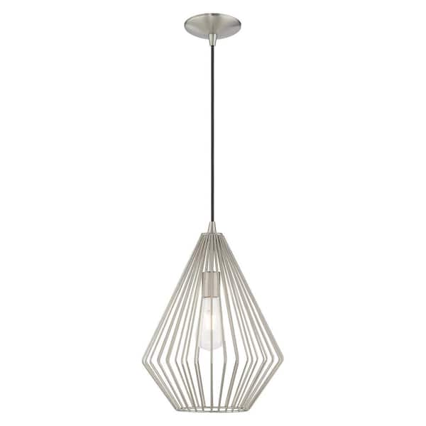 AVIANCE LIGHTING Chavncey 1-Light Brushed Nickel Island Pendant