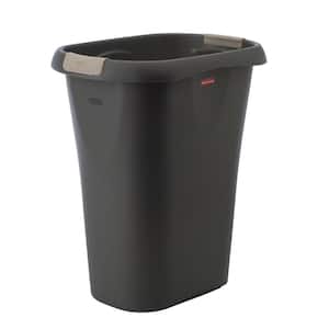 Rubbermaid 1835854 8 Gallon Plastic Home/office Bedroom Bathroom Waste  Basket Trash Can Or Recycling Bin With Liner Lock, Black : Target
