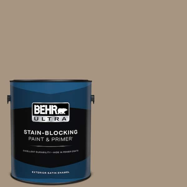 BEHR ULTRA 1 gal. #PPU7-05 Pure Earth Satin Enamel Exterior Paint & Primer