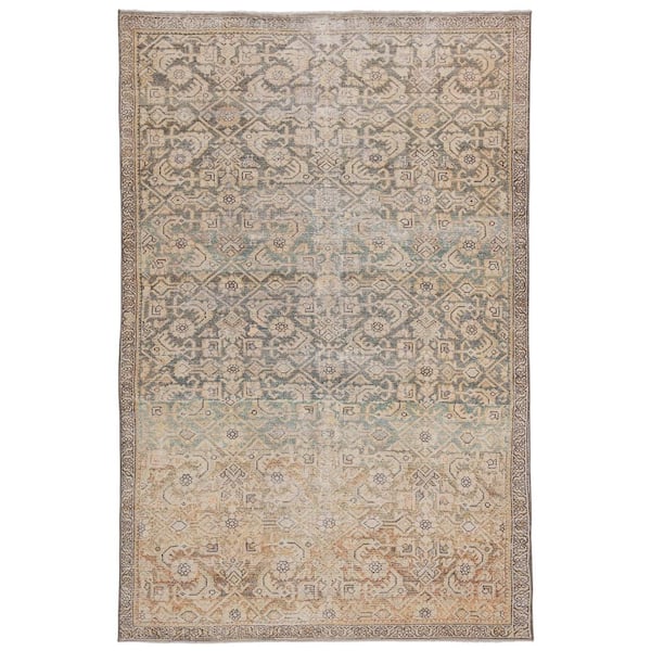 Unbranded Luc Gold/Green 6 ft. x 9 ft. Bohemian Rectangle Area Rug