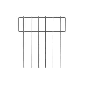 17 in. H x 10 ft. L Barrier Fence, Decorative Garden Fencing, Rustproof Metal Wire Garden Fence, T Shaped (10-Pack)