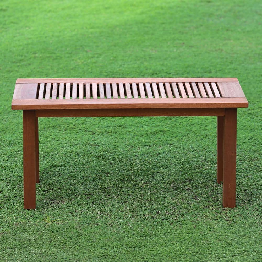 Tioman Teak Hardwood Outdoor Coffee Table in Dark Red Meranti