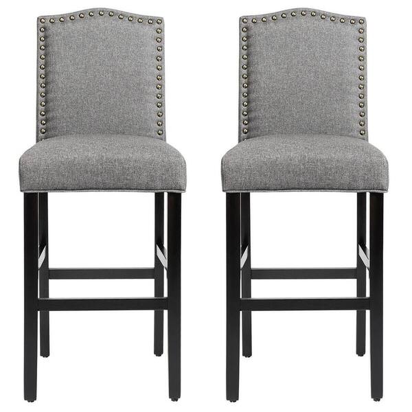 upholstered nailhead bar stools