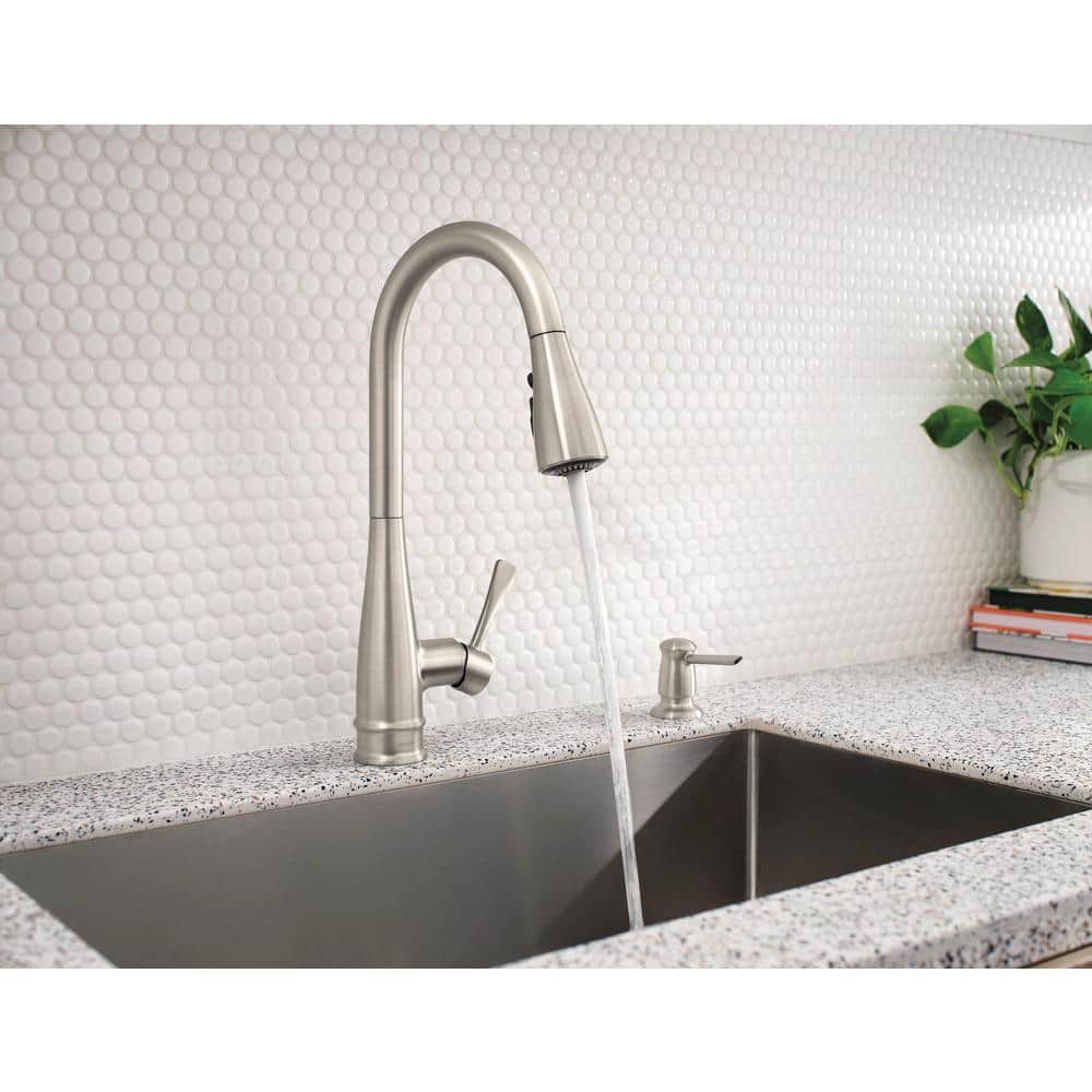 Birchfield Stainless Steel Pull-Down Kitchen Faucet with Spray