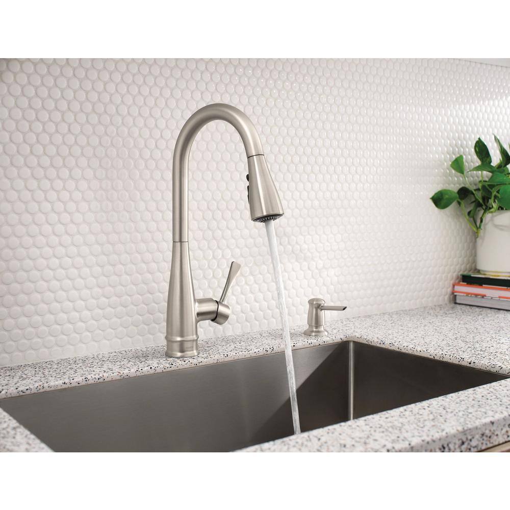 Birchfield Stainless Steel Pull-Down Kitchen Faucet with Spray