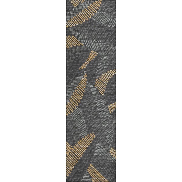 Addison Rugs Modena Shadow 2 ft. 3 in. x 7 ft. 6 in. Abstract Runner Rug