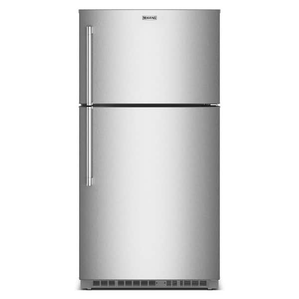Maytag 33 in. 21 cu. ft. Freestanding Top Freezer Refrigerator in