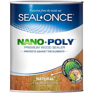 Seal-Once 1 gal. Natural Ready Mix Exterior Penetrating Wood Stain and Sealer with Polyurethane