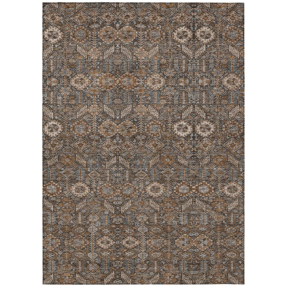 Chantille ACN574 Chocolate 3 ft. x 5 ft. Machine Washable Indoor/Outdoor Geometric Area Rug price history on PriceWatchPro