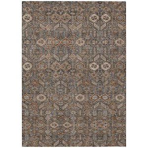 Chantille ACN574 Chocolate 3 ft. x 5 ft. Machine Washable Indoor/Outdoor Geometric Area Rug