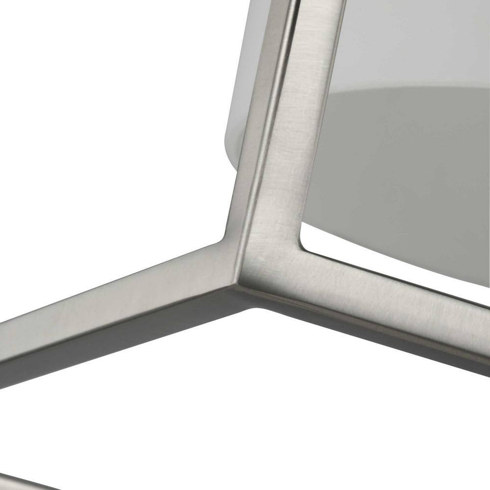Chadwick Brushed Nickel Mini-Pendant with Opal Glass Shade