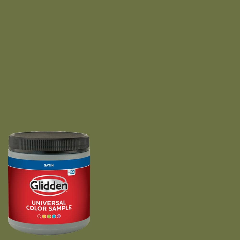 Glidden 8 oz. PPG1122-7 Oakmoss Satin Interior Paint Sample