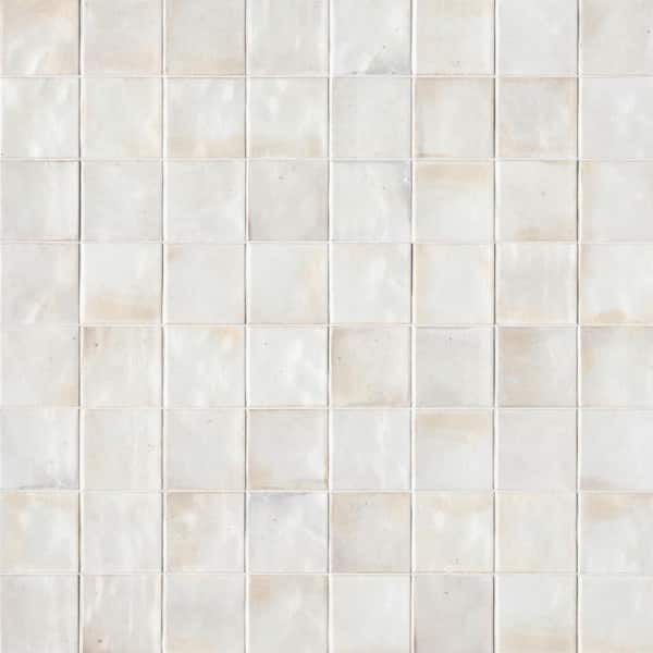 MSI Perry Antique White 4 in. x 4 in. Glossy Ceramic Wall Tile (0.1 sq. ft./Each)