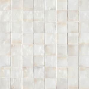 Perry Antique White 4 in. x 4 in. Glossy Ceramic Wall Tile (5.4 sq. ft./Case)