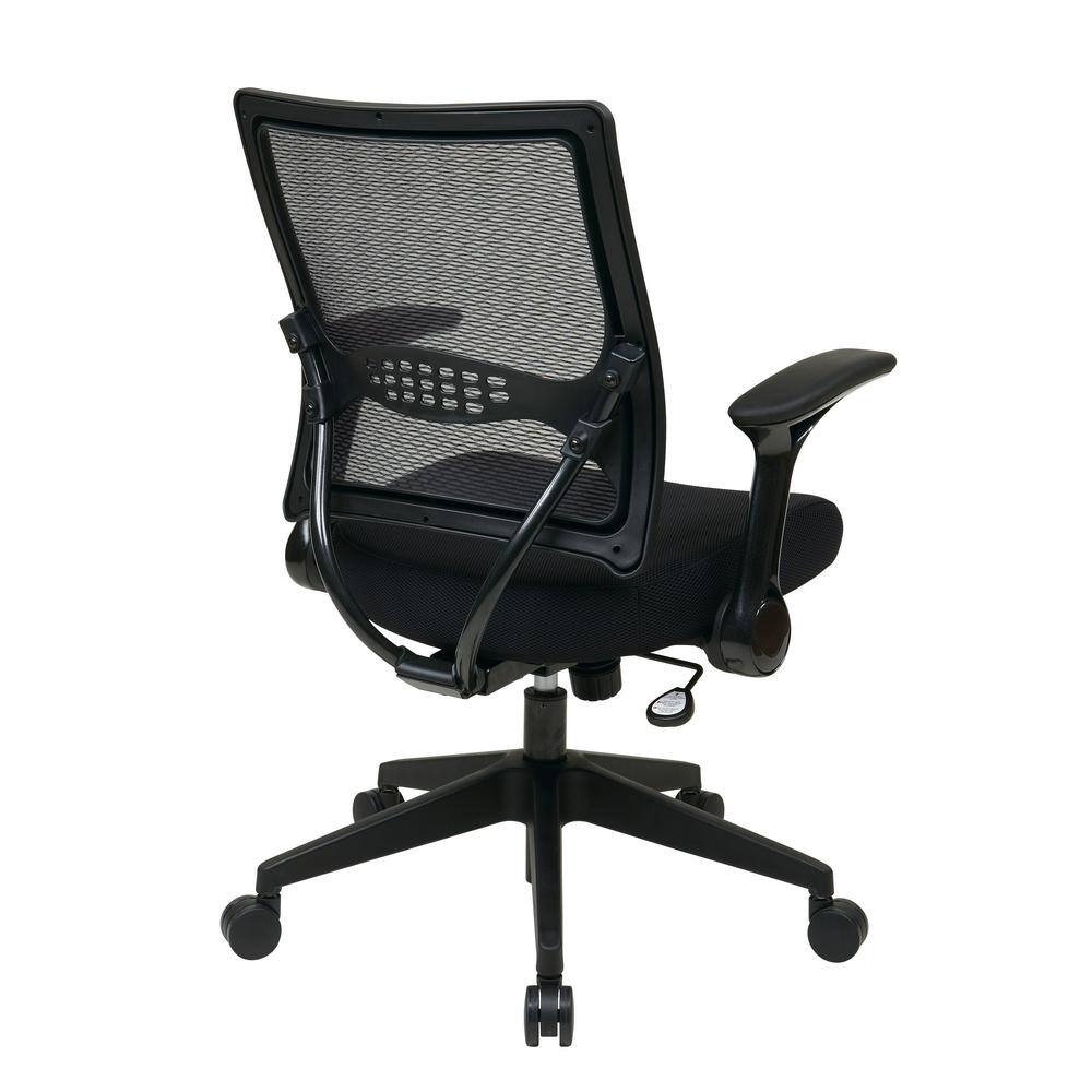 Black Mesh Executive Swivel Office Chair with Adjustable Arms