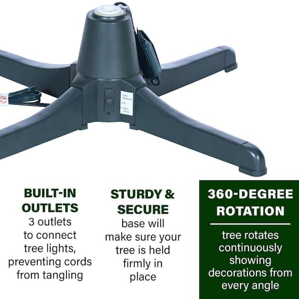 Plastic Rotating Tree Stand for Artificial Trees up to 7.5 ft. Tall