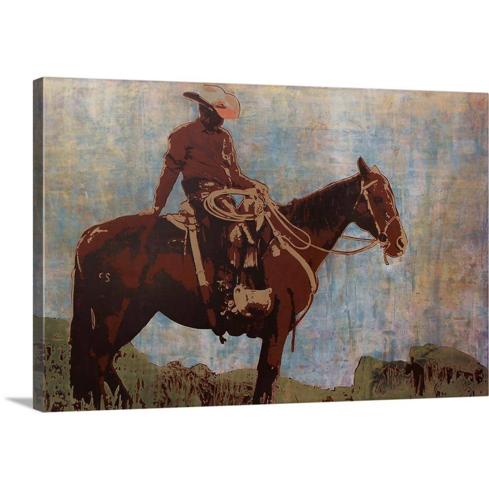 Bright Cross Patches - Wrapped Canvas Print Charlton Home Size: 12 H x 12 W x 1.25 D