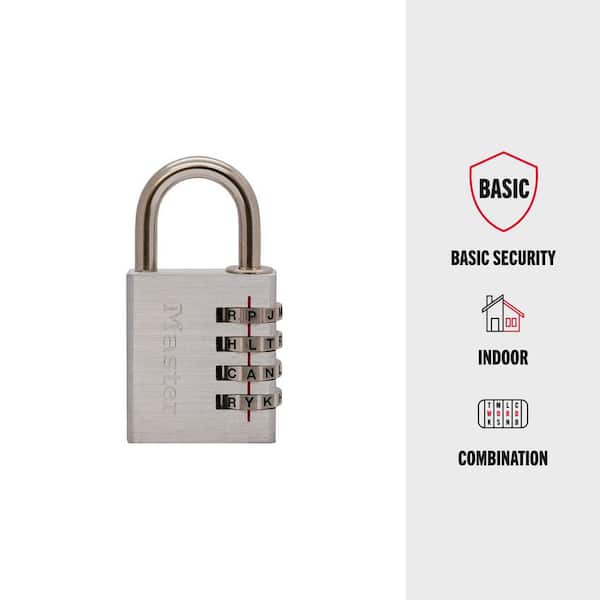 Combination Lock, Resettable 4-Dial